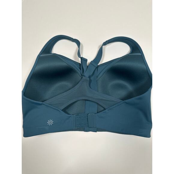 Athleta 34DD Advance Zip Front High Impact Sports Bra Zipper Running Gym - Picture 3 of 7